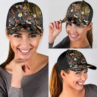 Hawaiian and Japanese Classic Cap Polynesian Tattoo with Japanese Culture Kintsugi Style LT03 - Polynesian Pride