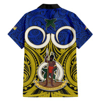 Vanuatu Torba Province Family Matching Summer Maxi Dress and Hawaiian Shirt Pig Tusk Mix Maori Pattern and Namele Leaf LT03 - Polynesian Pride
