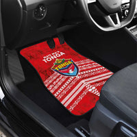 Mate Ma'a Tonga Car Mats Douple White Dove and Kupesi Ngatu Art Tattoo