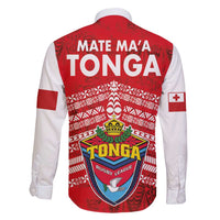 Mate Ma'a Tonga Family Matching Puletasi and Hawaiian Shirt Double White Dove and Kupesi Ngatu Art Tattoo LT03 - Polynesian Pride