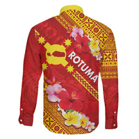 Rotuma Island Family Matching Long Sleeve Bodycon Dress and Hawaiian Shirt Fijian Tapa with Polynesian Art and Hibiscus LT03 - Polynesian Pride