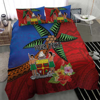 Personalised Fiji and Rotuma Together Bedding Set Fjian Masi and Pacific Pattern Mix Culture LT03 - Polynesian Pride