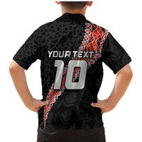 Custom New Zealand Rugby Family Matching Mermaid Dress and Hawaiian Shirt Maori and Silver Fern Half Style LT03 - Polynesian Pride