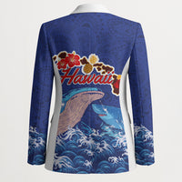 Hawaiian Sea Animals Blazer Whales Shark and Turtle Guardians with Tribal Pattern