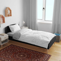 Tonga White Sunday Bedding Set Tongan Tribal Heritage Tattoos - Polynesian Pride