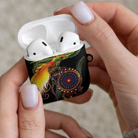 Papua New Guinea and Australia Together AirPods Case Bird of Paradise and Kangaroo Melanesian Aboriginal Motifs LT03 - Polynesian Pride