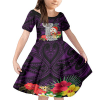 Custom Guam Christmas Family Matching Mermaid Dress and Hawaiian Shirt Santa Gift Latte Stone and Sea Turle Mix Hibiscus Chamorro Pink Style LT03