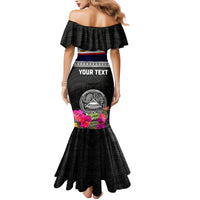 Personalized American Samoa Flag Day Family Matching Mermaid Dress and Hawaiian Shirt Tanoa and Fue mix Hibiscus Flower Polynesian Pattern LT03 - Polynesian Pride