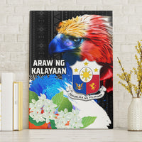 Philippines Independence Day Canvas Wall Art Philippines Eagle and Sampaguita Jasmine Yakan Tribal