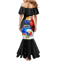 Philippines Independence Day Family Matching Mermaid Dress and Hawaiian Shirt Philippines Eagle and Sampaguita Jasmine Yakan Tribal LT03 - Polynesian Pride