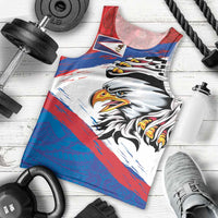 American Samoa Flag Day Men Tank Top Polynesian Art Geometric with Flag Brush Style