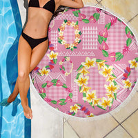 Hawaiian Leis Beach Blanket Kakau Tattoos and Palaka Pastel Pink Color