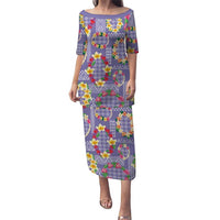 Hawaiian Leis Puletasi Kakau Tattoos and Palaka Pastel Purple Color