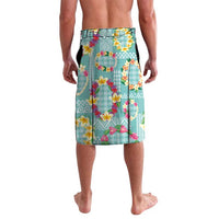 Hawaiian Leis Lavalava Kakau Tattoos and Palaka Pastel Teal Color
