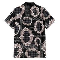 Hawaiian Leis Family Matching Summer Maxi Dress and Hawaiian Shirt Kakau Tattoos and Palaka Pastel Grayscale LT03 - Polynesian Pride