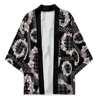 Hawaiian Leis Kimono Kakau Tattoos and Palaka Pastel Grayscale