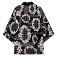 Hawaiian Leis Kimono Kakau Tattoos and Palaka Pastel Grayscale