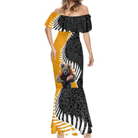 New Zealand and Australia Rugby Mermaid Dress Koala and Maori Warrior Together LT03 - Polynesian Pride