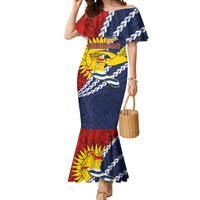 Kiribati Independence Day Mermaid Dress Polynesian and Melanesian Art Tattoo LT03 Women Red - Polynesian Pride