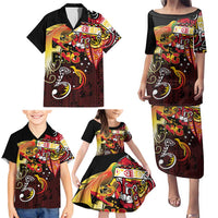 Papua New Guinea 2025 Family Matching Puletasi and Hawaiian Shirt 50th Independence Day Anniversary LT03 - Polynesian Pride