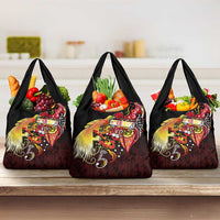 Papua New Guinea 2025 Grocery Bag 50th Independence Day Anniversary LT03 3-pack One Size Red - Polynesian Pride