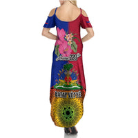 Haiti Battle of Vertieres Summer Maxi Dress The Haitian Revolution 220th Anniversary Polynesian Style LT03 - Polynesian Pride