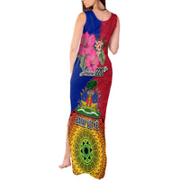 Haiti Battle of Vertieres Tank Maxi Dress The Haitian Revolution 220th Anniversary Polynesian Style LT03 - Polynesian Pride