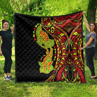 Hawaiian Manta Ray and Hammerhead Shark Tribal Tattoo Quilt with Polynesian Tribal Pattern Kanaka Maoli Flag Color