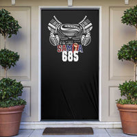 Super Samoa-Six Eight Five to The World Door Cover Traditional Samoan Tattoo Black Color