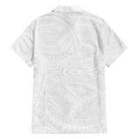 Lotu Tamaiti Samoan Art Tattoo Polynesian Pattern Family Matching Summer Maxi Dress and Hawaiian Shirt LT03 - Polynesian Pride