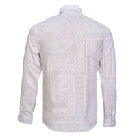 Lotu Tamaiti Samoan Art Tattoo Siapo Pattern Family Matching Off The Shoulder Long Sleeve Dress and Hawaiian Shirt LT03 - Polynesian Pride