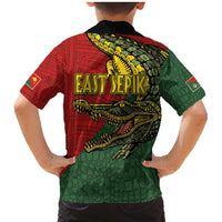 Sepik River Crocodile & Arts Festival Melanesian Pattern Family Matching Mermaid Dress and Hawaiian Shirt LT03 - Polynesian Pride