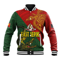 Sepik River Crocodile & Arts Festival Baseball Jacket Bird-of-paradise Melanesian Tattoo