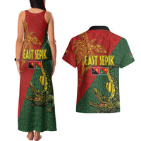 Sepik River Crocodile & Arts Festival Couples Matching Tank Maxi Dress and Hawaiian Shirt Bird-of-paradise Melanesian Tattoo