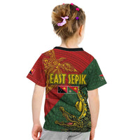 Sepik River Crocodile & Arts Festival Kid T Shirt Bird-of-paradise Melanesian Tattoo