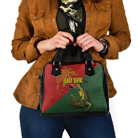 Sepik River Crocodile & Arts Festival Shoulder Handbag Bird-of-paradise Melanesian Tattoo
