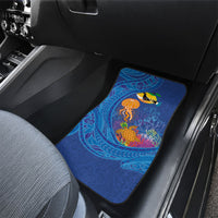 Hawaiian Funny Fruits Sea Animals Car Mats Mango Reef Triggerfish and Pineapple Turtle and Mandarin Jellyfish LT03 - Polynesian Pride