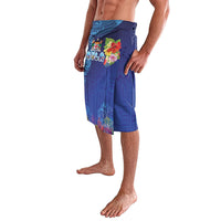Fiji Day Lavalava Coral Reef with Tapa Motifs and Hibiscus Ocean Vibe LT03 - Polynesian Pride