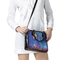 Fiji Day Shoulder Handbag Coral Reef with Tapa Motifs and Hibiscus Ocean Vibe LT03 - Polynesian Pride