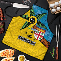 Malampa Fiji Day Apron Tapa and Melanesian Patterns with Coat of Arms LT03 Multicolor - Polynesian Pride