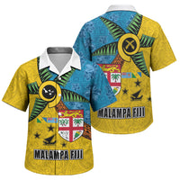 Malampa Fiji Day Family Matching Summer Maxi Dress and Hawaiian Shirt Tapa and Melanesian Patterns with Coat of Arms LT03 Son's Shirt Multicolor - Polynesian Pride