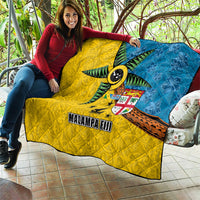 Malampa Fiji Day Quilt Tapa and Melanesian Patterns with Coat of Arms LT03 - Polynesian Pride