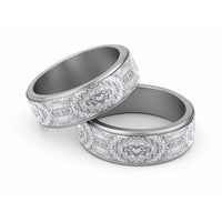 Traditional Samoa Maori Ornament Style White Art Classic Ring LT03 Sliver White - Polynesian Pride