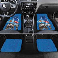 Fiji Rugby Sevens Car Mats Commemorate Gold Medal - Rio de Janeiro 2016 LT03 Set 4pcs Blue - Polynesian Pride