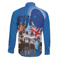 Fiji Rugby Sevens Family Matching Long Sleeve Bodycon Dress and Hawaiian Shirt Commemorate Gold Medal - Rio de Janeiro 2016 LT03 - Polynesian Pride