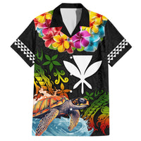 Hawaii Lei Day Family Matching Short Sleeve Bodycon Dress and Hawaiian Shirt Hibiscus Wreath and Polynesian Pattern