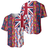 Hawaiian Lei Baseball Jersey National Flag Striped Style