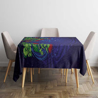 Matariki New Zealand Maori and Pohutukawa Tablecloth Galaxy Blue Sky Style LT03 - Polynesian Pride