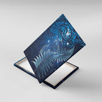 Matariki New Zealand Maori Silver Fern Canvas Wall Art Galaxy Blue Sky Style
