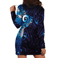 Matariki New Zealand Maori Koru Art Tattoo Hoodie Dress New Year Galaxy Blue Sky Style LT03 - Polynesian Pride